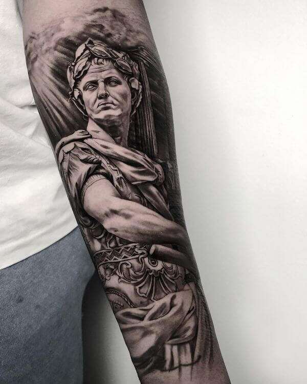 Poseidon and Medusa chest panels by Adam Sky, Rose Gold's Tattoo, San  Francisco : r/tattoos